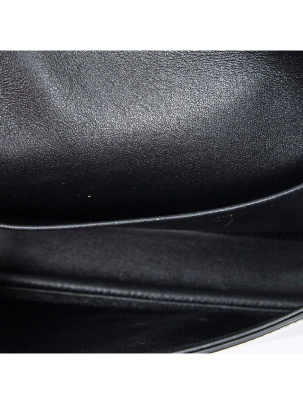 Celine Claude Black Smooth Scarf Skin Leather - Picture 9 of 11